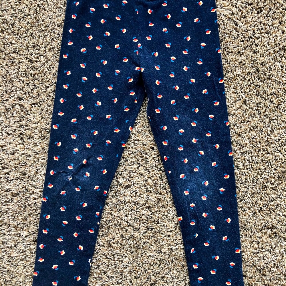 Mini Boden Floral Leggings 6/7
